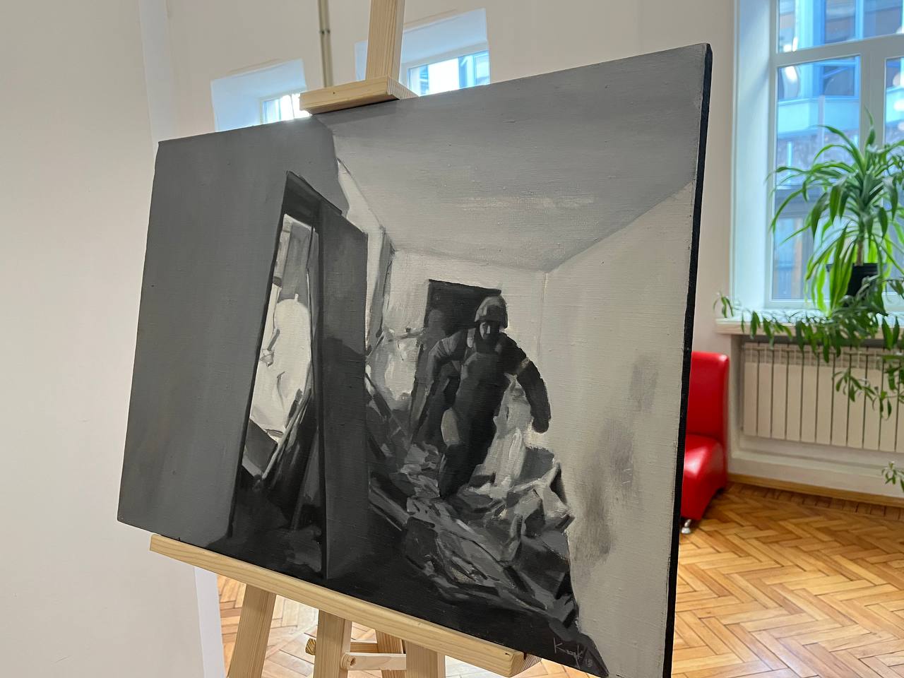 Новини Тернополя - фото з Про війну без прикрас: у Тернополі відкрили виставку картин загиблого Олега Дробоцького