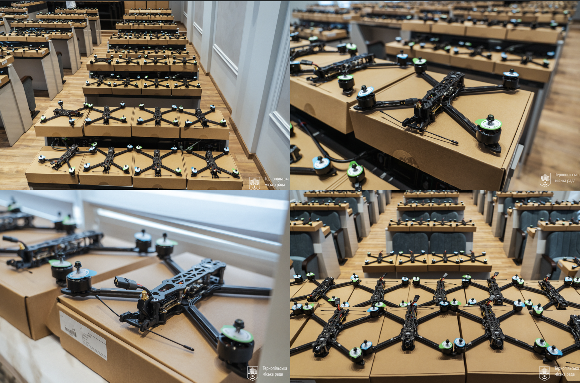 Новини Тернополя - фото з Сергій Надал: перші 1000 FPV ударних дронів для ЗСУ прибули у Тернопіль (пресслужба Тернопільської міської ради)