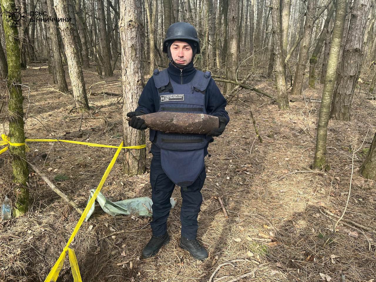 Новини Вінниці - фото з Надзвичайники Вінниччини знищили 125-міліметровий артснаряд