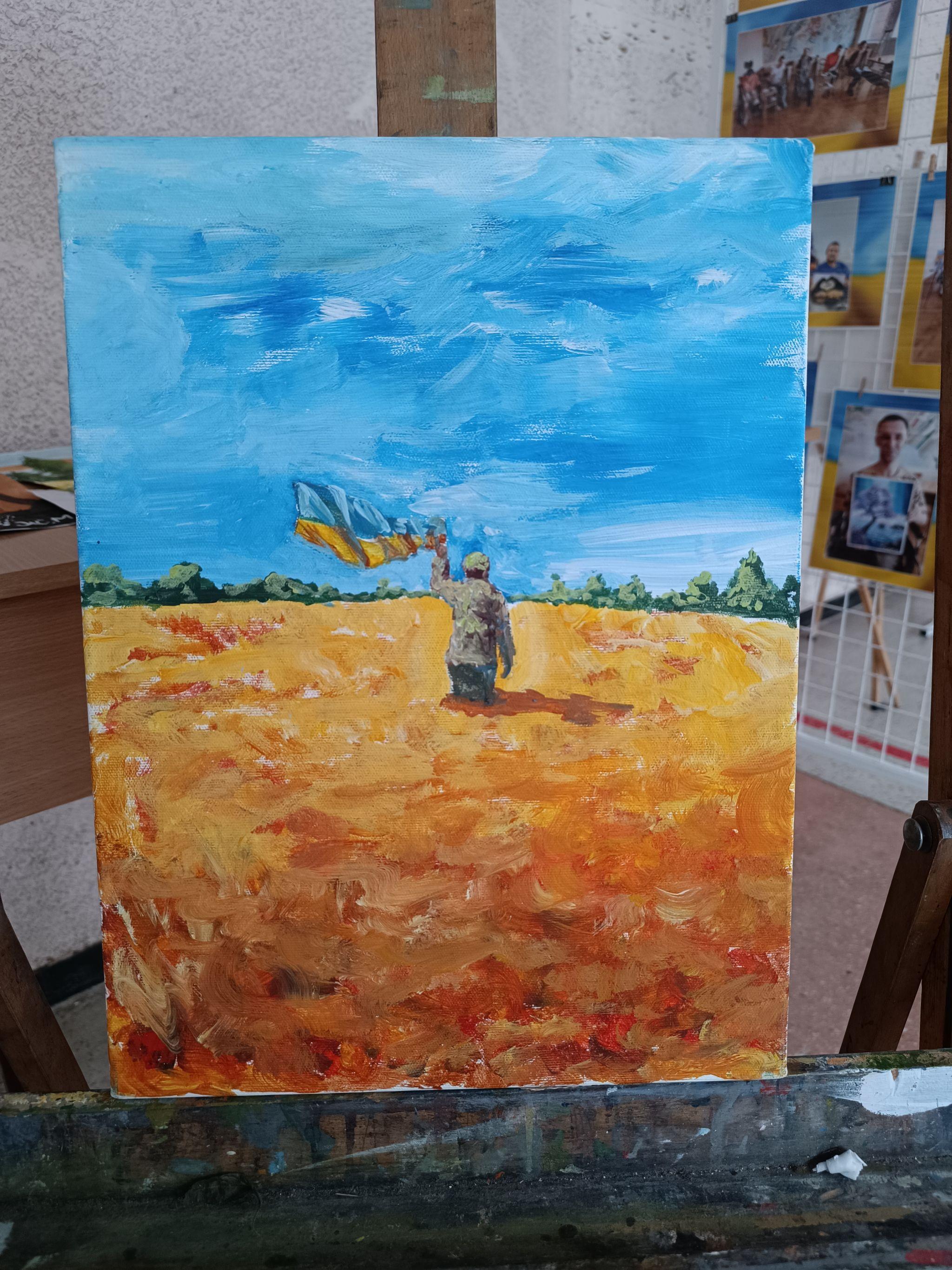 Новини Тернополя - фото з «За малюнками приховані біль і втрати»: військові під час реабілітації намалювали картини (ФОТО)