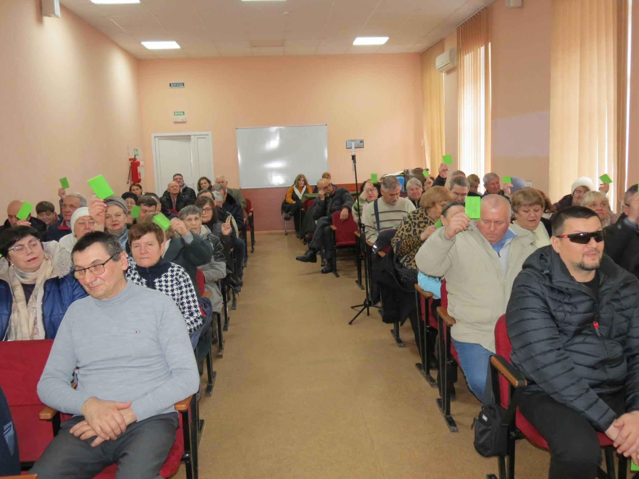 Новини Вінниці - фото з Віктора Зелінського переобрали головою міського осередку товариства сліпих