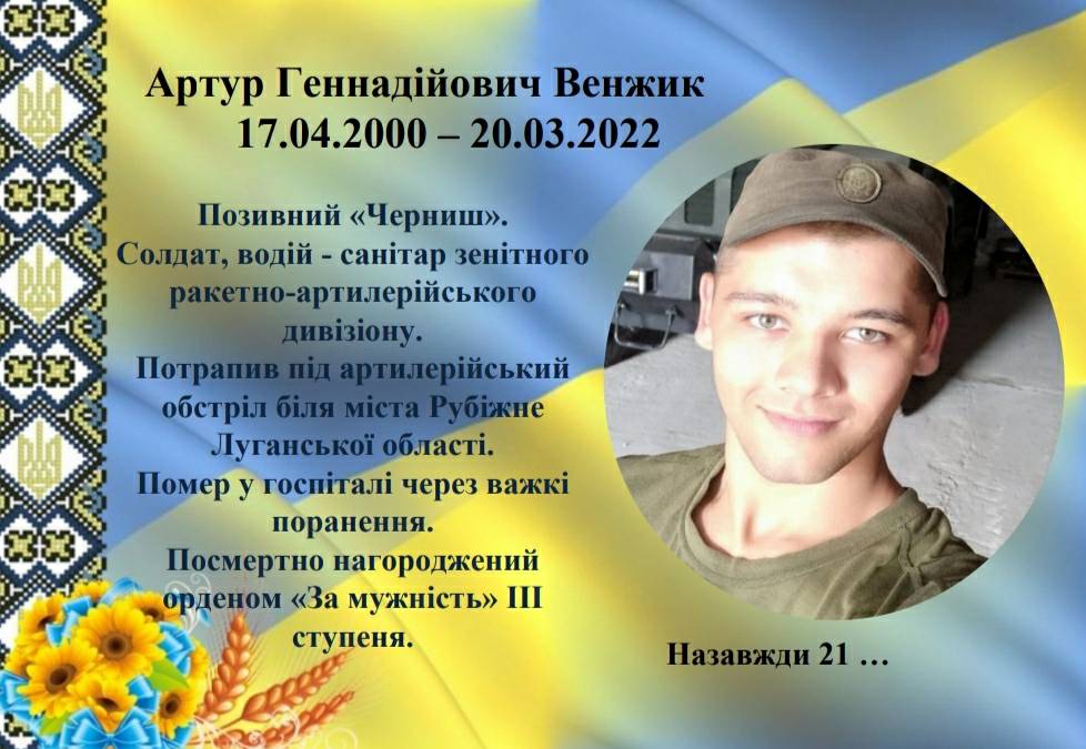Новини Козятина - фото з Пам'ятаємо. Сьогодні минає два роки з дня загибелі наших Героїв — Віталія Печенюка та Артура Венжика