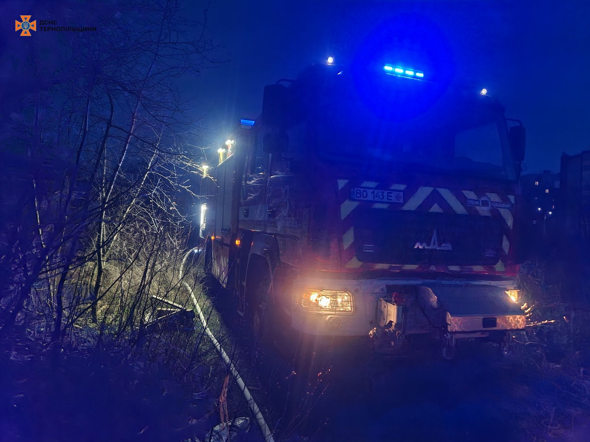 Новини Тернополя - фото з На «Алясці» горів закинутий дачний будинок