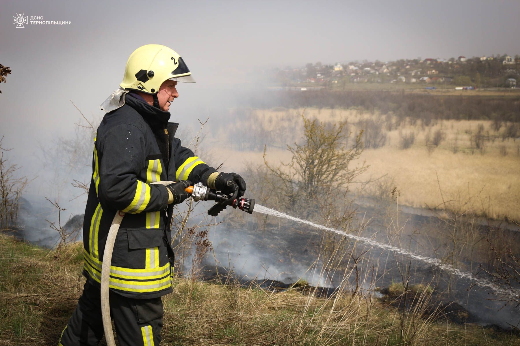 Новини Тернополя - фото з Неподалік Тернополя горів орнітологічний заказник