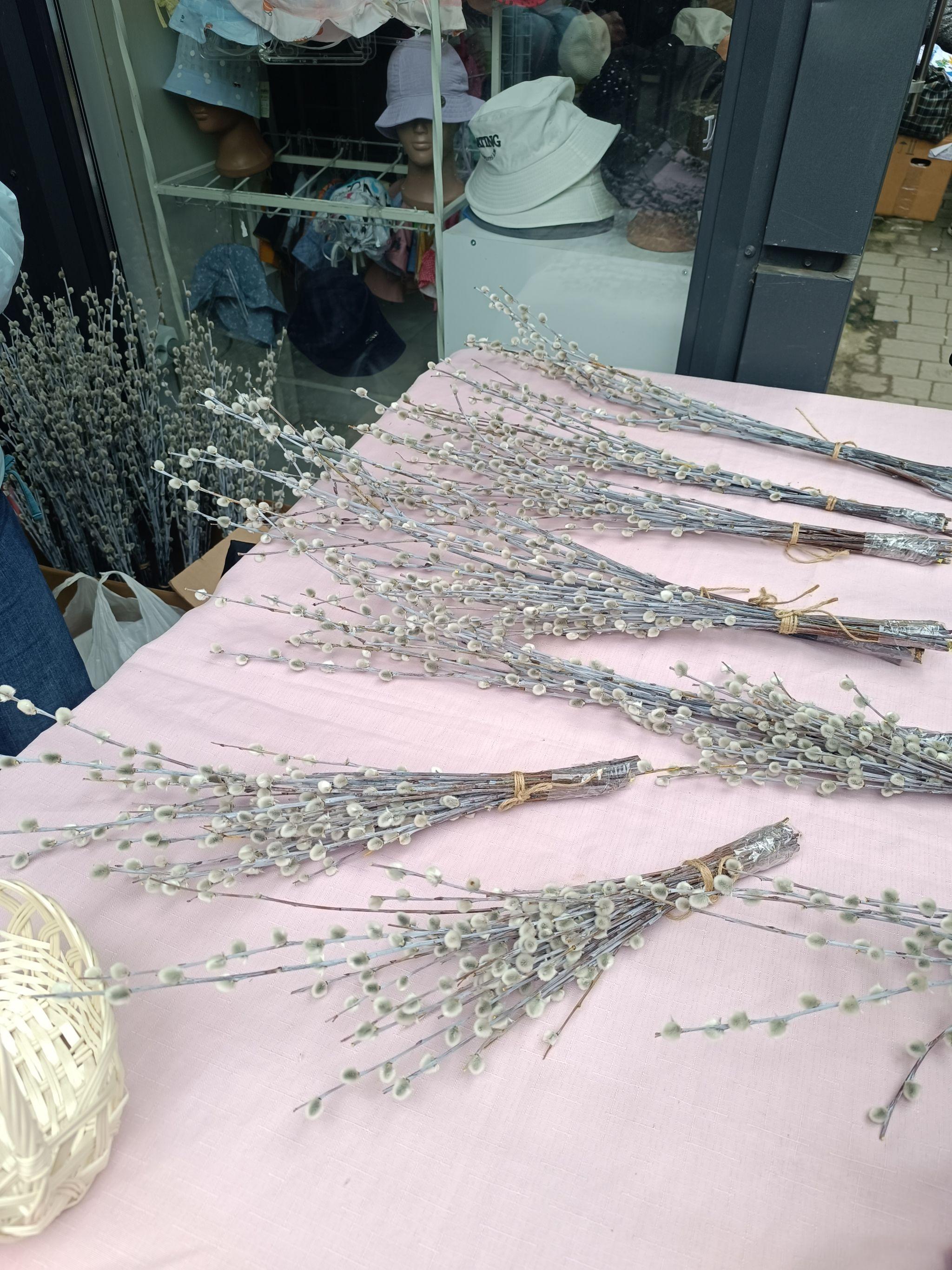 Новини Тернополя - фото з З квітами, прикрасами та стрічками: скільки коштують вербові букети на ринках Тернополя