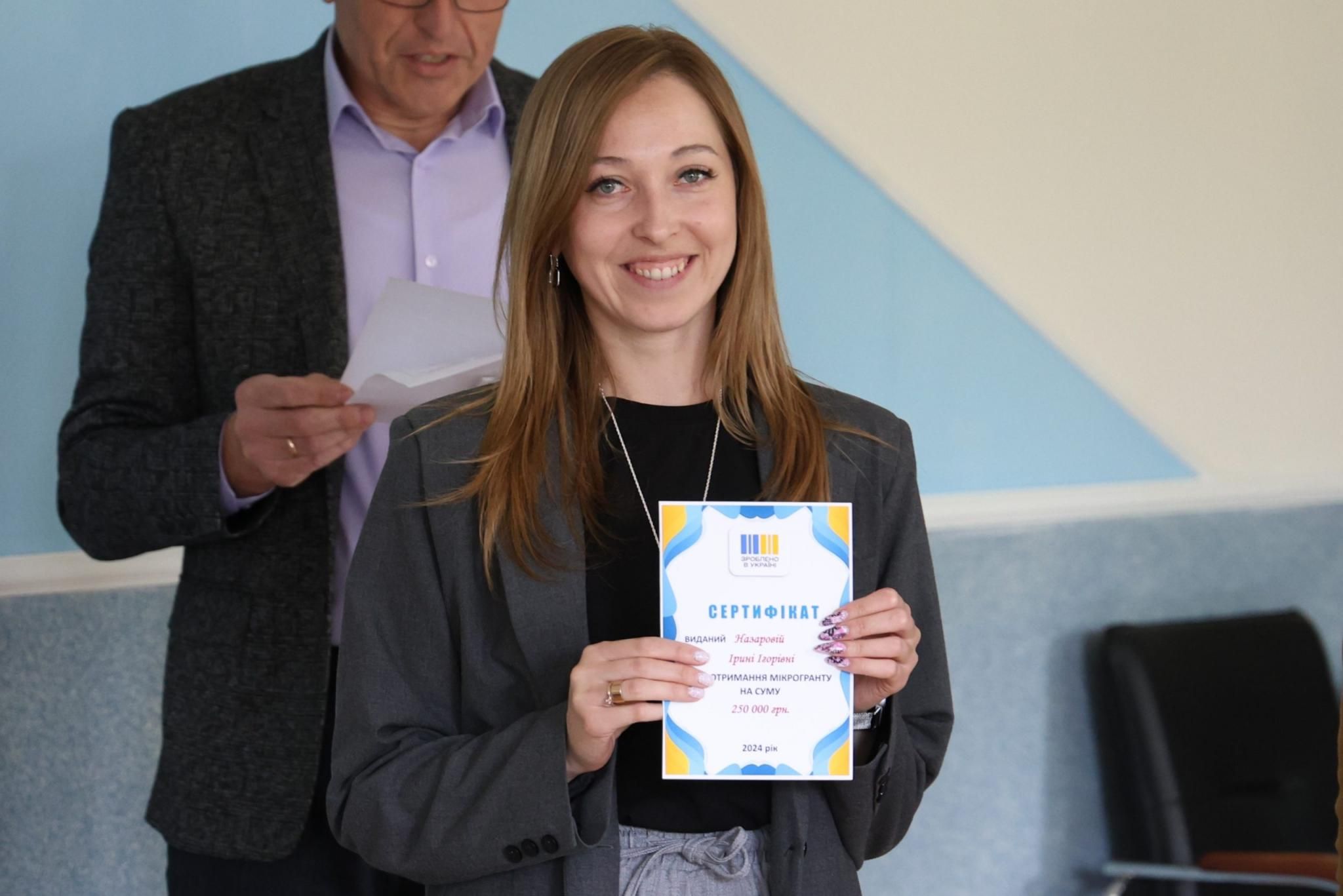 Новини Хмельницького - фото з Хмельницькі підприємці отримали по 250 тисяч гривень мікрогрантів