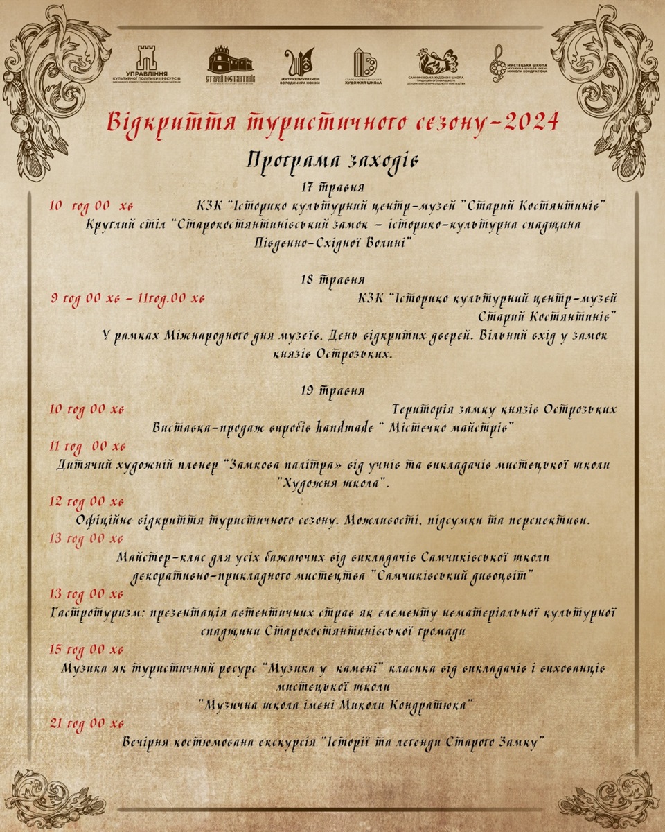 Новини Хмельницького - фото з Туристичний сезон відкрили у Старокостянтинові: що цікавого