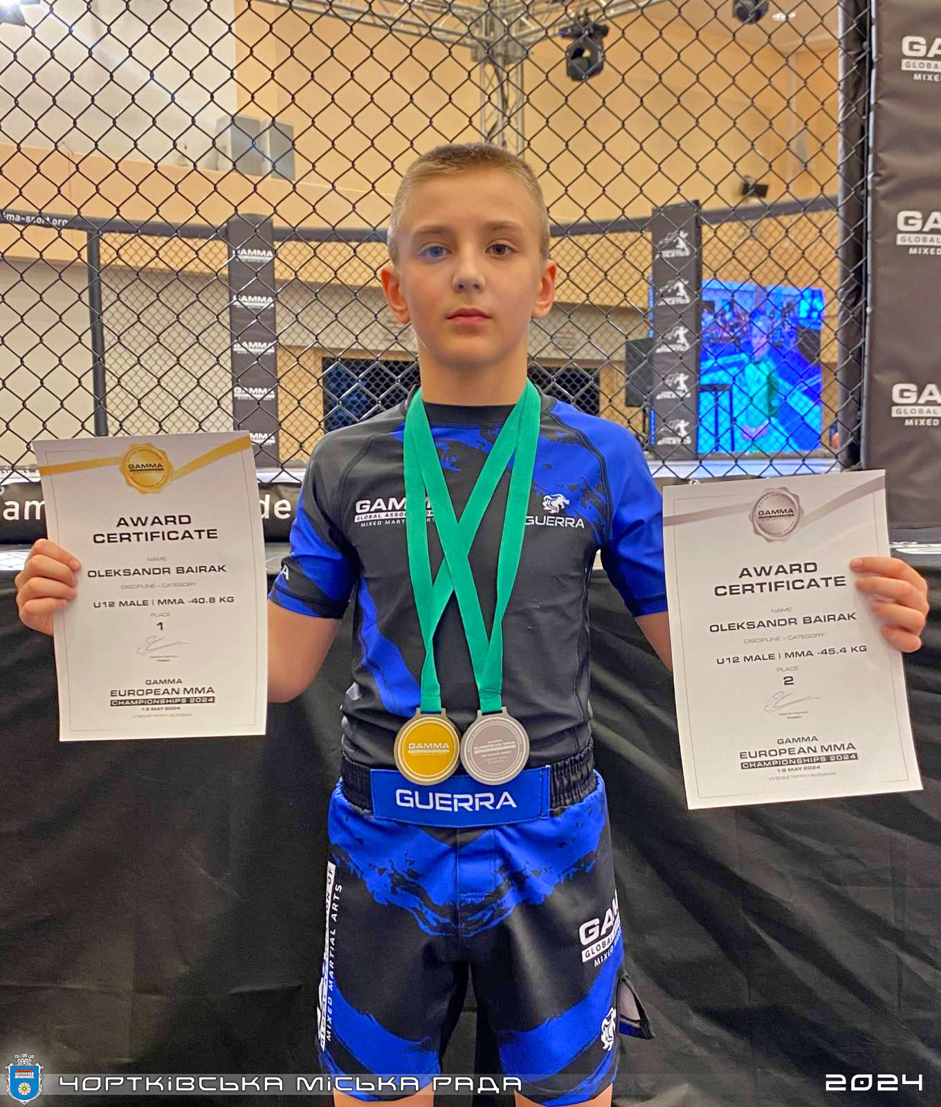 Новини Тернополя - фото з 12-річний чортків'янин став чемпіоном Європи зі змішаних бойових мистецтв Возможно, это изображение 1 человек и текст