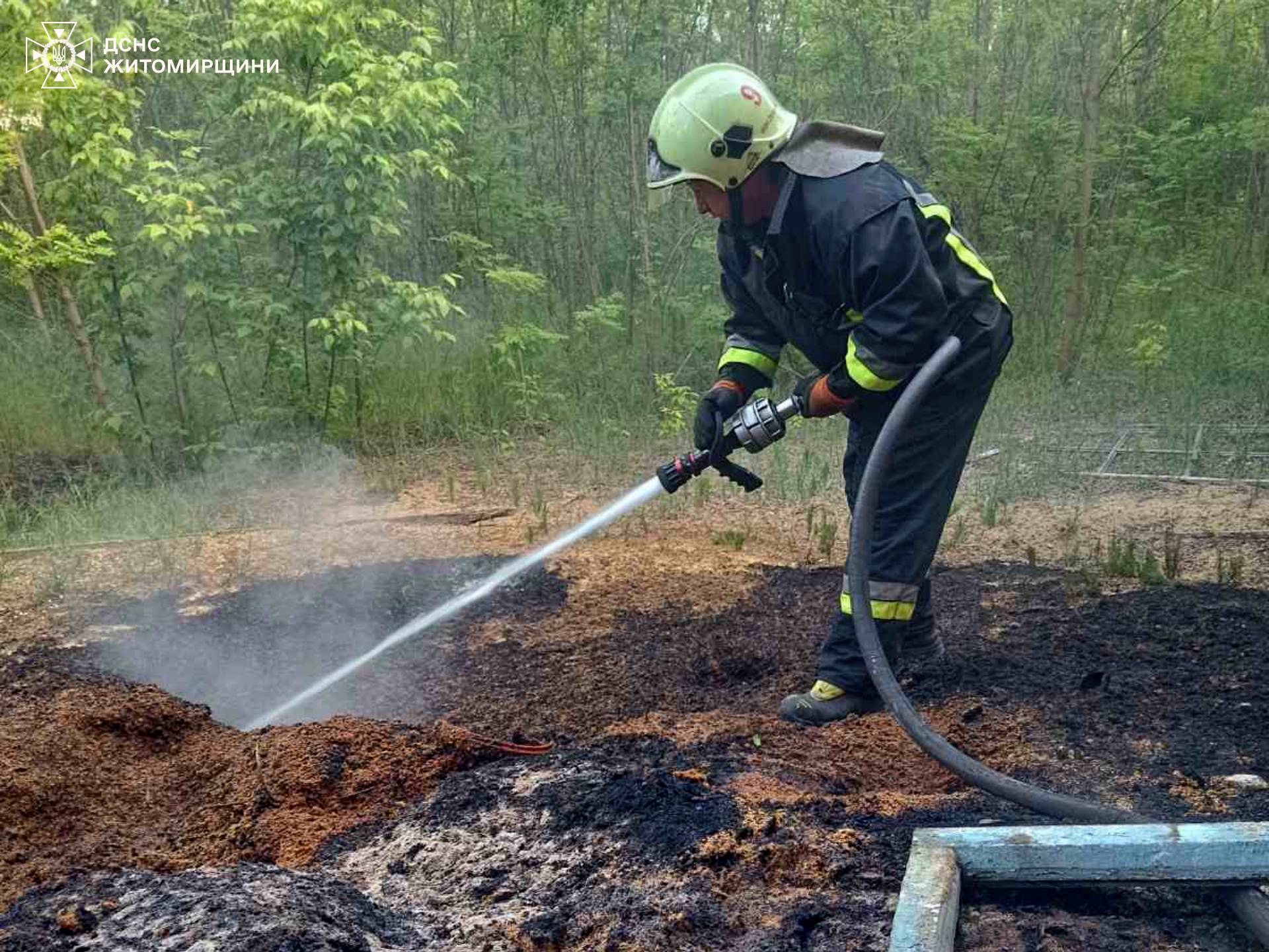 Новини Житомира - фото з За добу рятувальники ліквідували дванадцять пожеж