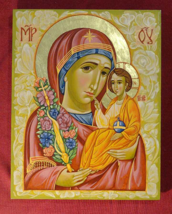 Новини Тернополя - фото з «Відчуваю себе пензликом в руках Божих», — майстриня У Гримайлові пише ікони за візантійськими традиціями