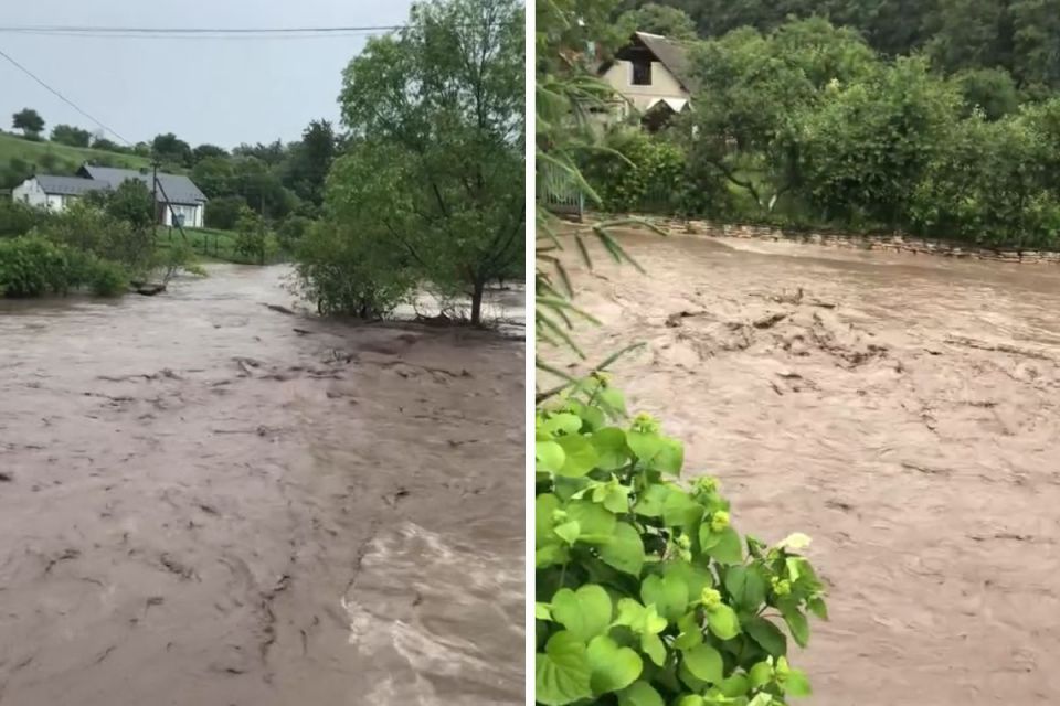 Новини Тернополя - фото з На Тернопільщині ліквідовували наслідки негоди На Теребовлянщині через негоду річка вийшла з берегів