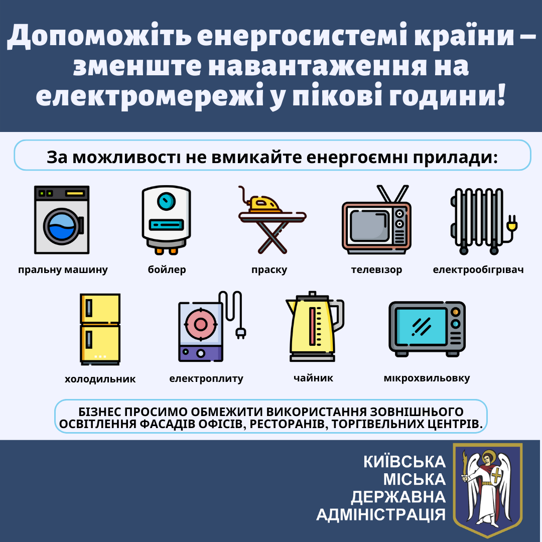 Місто закликає мешканців та бізнес свідомо споживати електроенергію та  пам'ятати про необхідність економії - Портал Києва