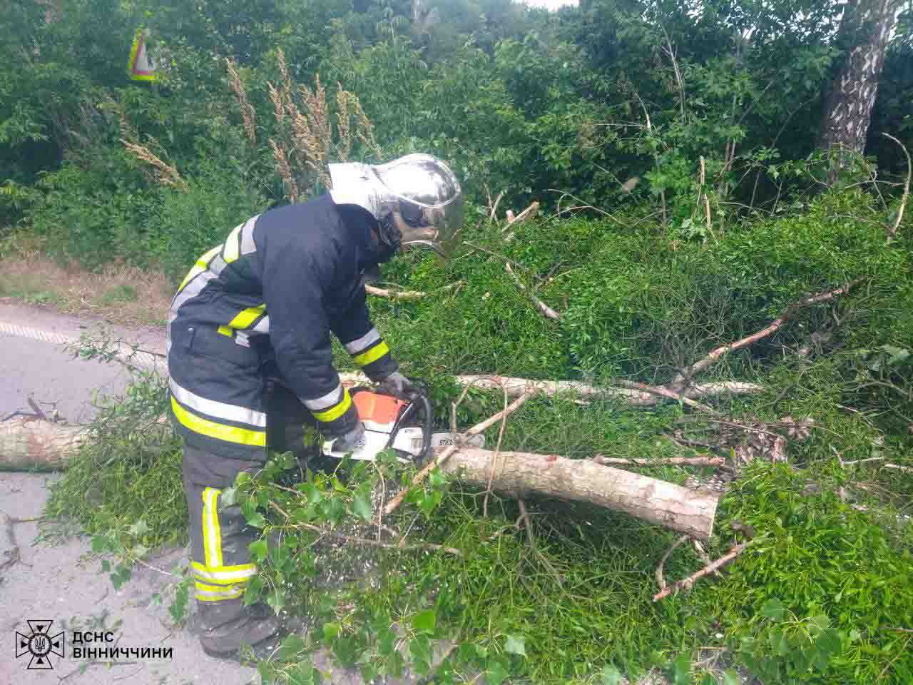 Новини Козятина - фото з У нашому районі проводили аварійно-рятувальні роботи. Прибирали повалені вітром дерева