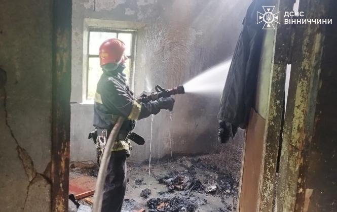 Новини Вінниці - фото з На Гніванщині врятували чоловіка з палаючого будинку