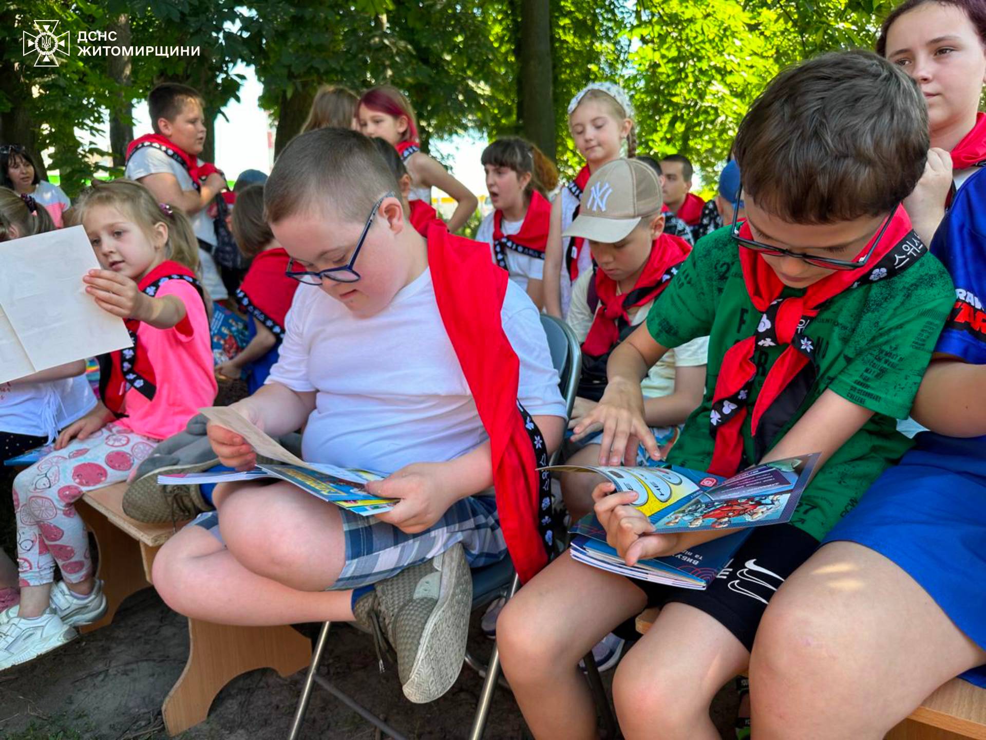 Новини Житомира - фото з У Житомирі мобільний клас з мінної безпеки продовжує активно навчати дітей культурі безпечного життя