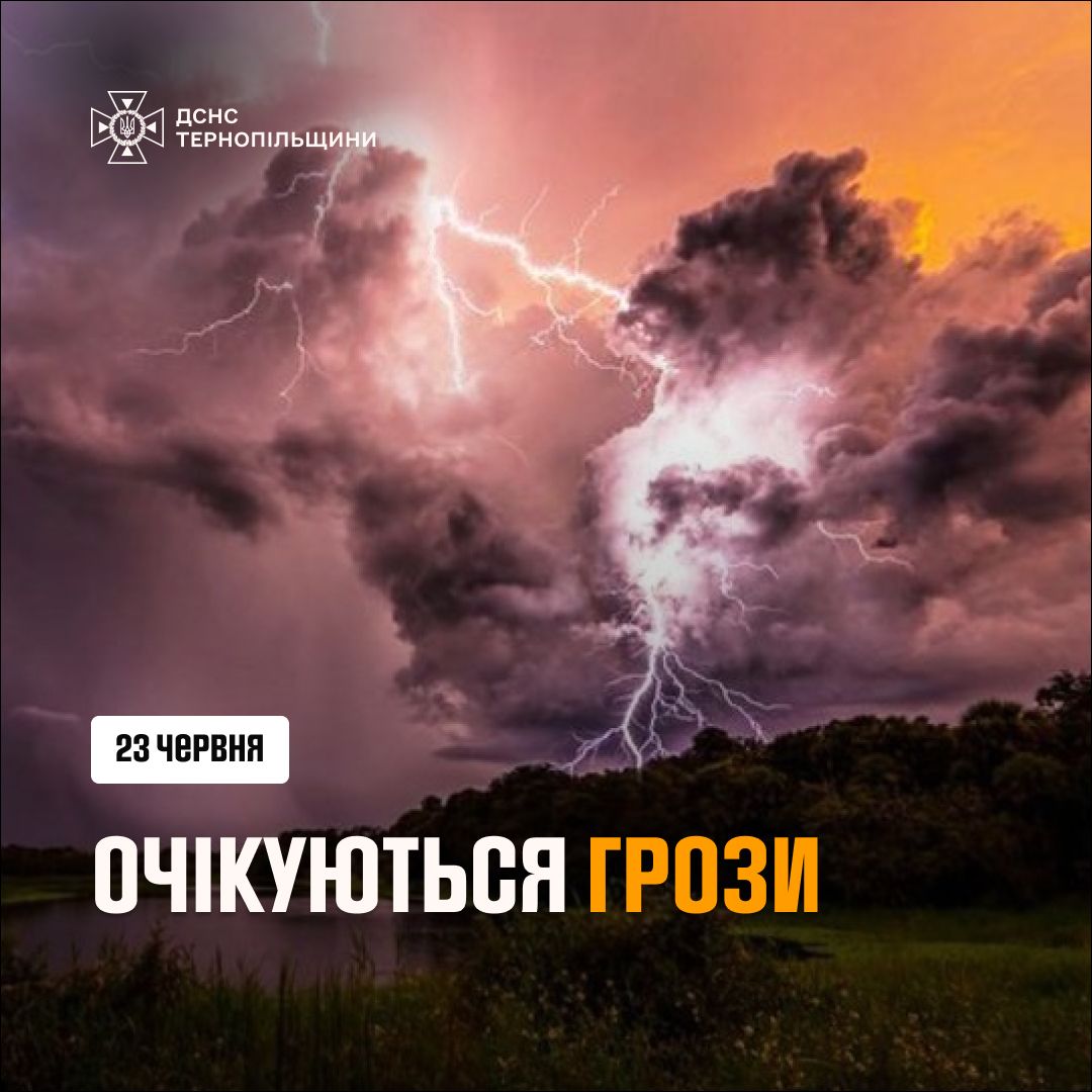 Новини Тернополя - фото з На Тернопільщині оголосили штормове попередження