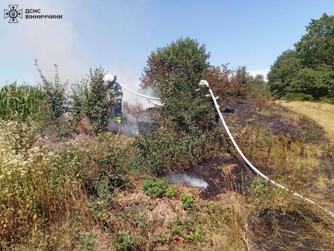 Новини Вінниці - фото з На Вінниччині за добу сталося 11 пожеж: горіли гаражі, будинок та понад три гектари трави