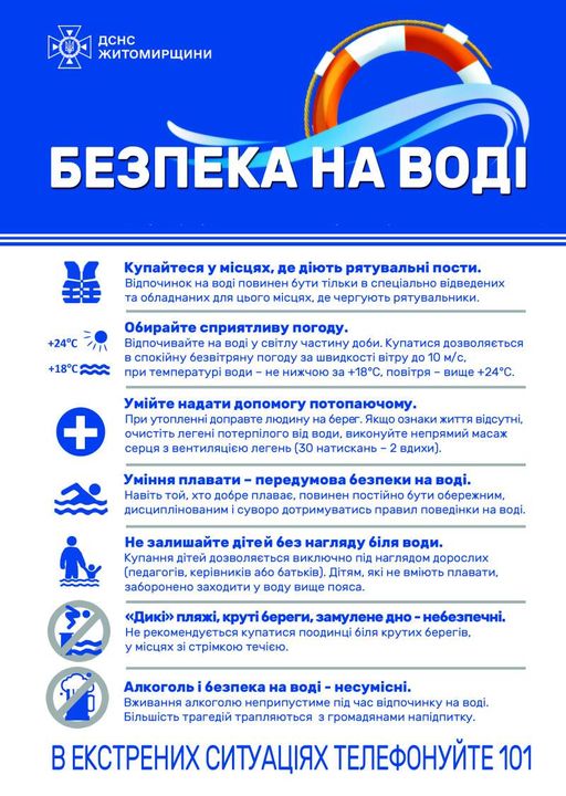 Новини Житомира - фото з З початку літа на водоймах області загинуло 11 людей, в тому числі одна дитина Возможно, это изображение текст