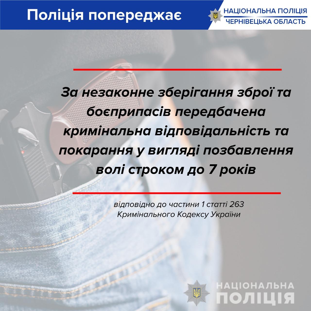 Новини Тернополя - фото з У Тернополі чоловік зберігав у власній квартирі дві сотні набоїв та бойову гранату Співробітники буковинської поліції нагадують, що за незаконне зберігання зброї та боєприпасів передбачена кримінальна відповідальність | Головне управління Національної поліції в Чернівецькій області
