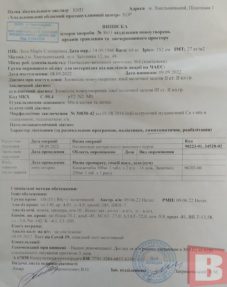 Новини Хмельницького - фото з «Її діти дуже люблять». Збирають кошти на лікування вчительки з Хмельницького