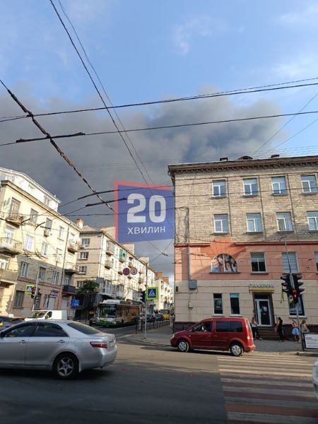 Новини Тернополя - фото з Над Тернополем хмари густого диму. Видно з різних куточків міста (ФОТО)