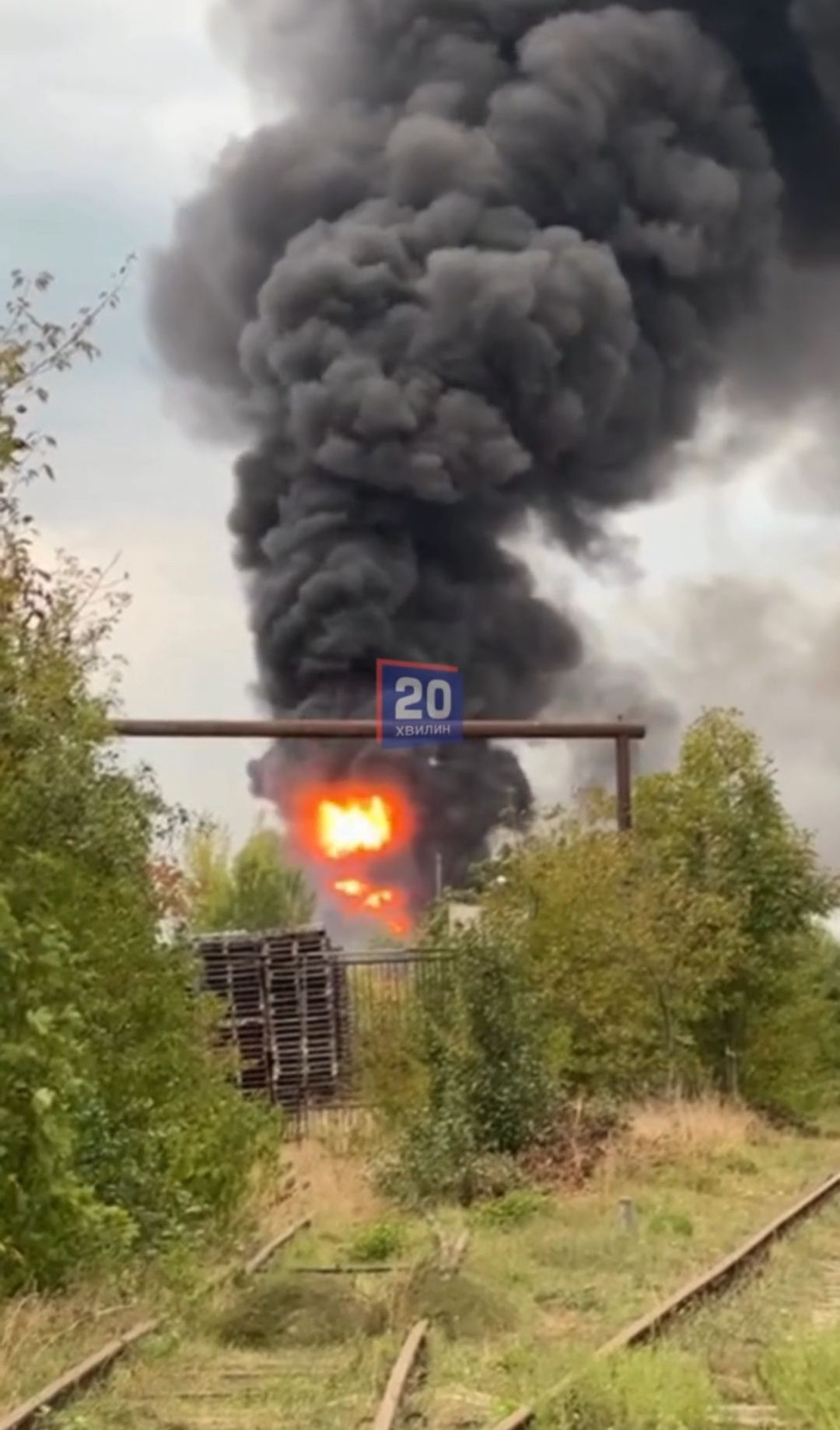 Новини Вінниці - фото з Масштабна пожежа на Хуторі Шевченка: горіли склади лакофарбових виробів