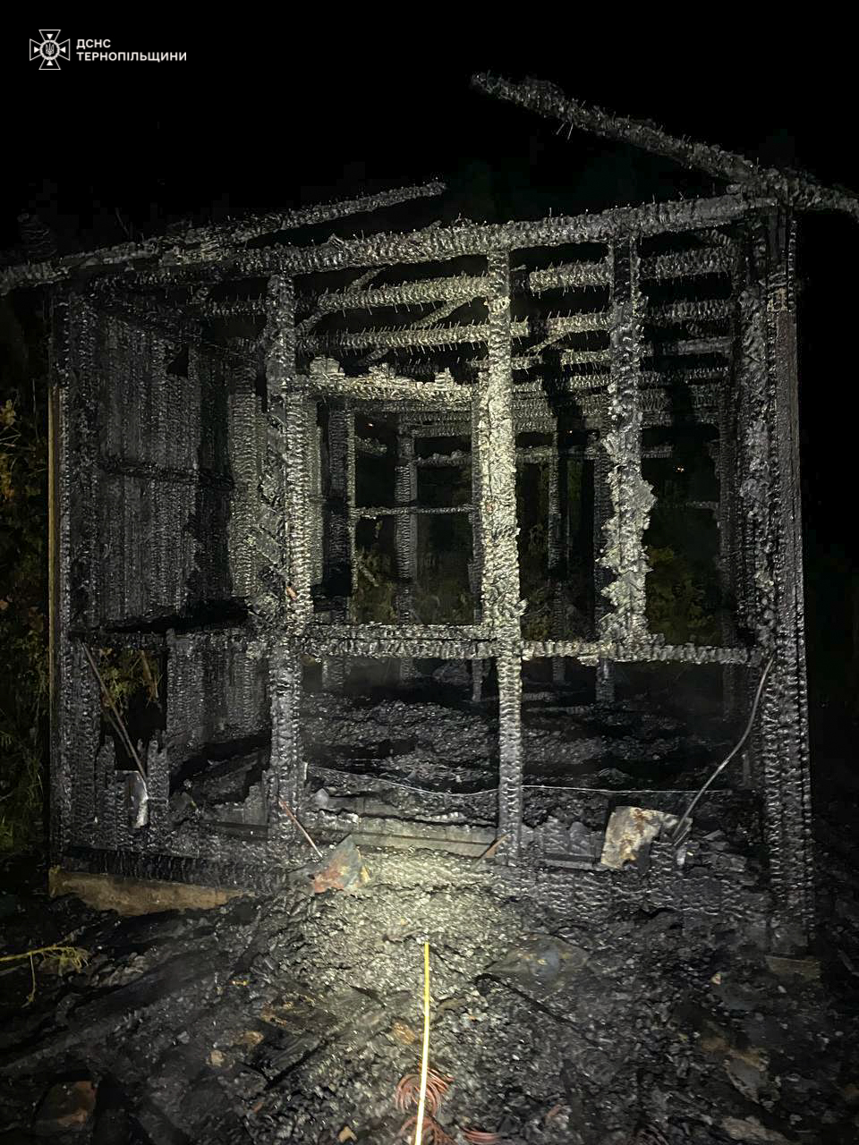 Новини Тернополя - фото з Вночі в Тернополі знову горів дачний будинок. Цього разу на Овочевій Немає опису світлини.