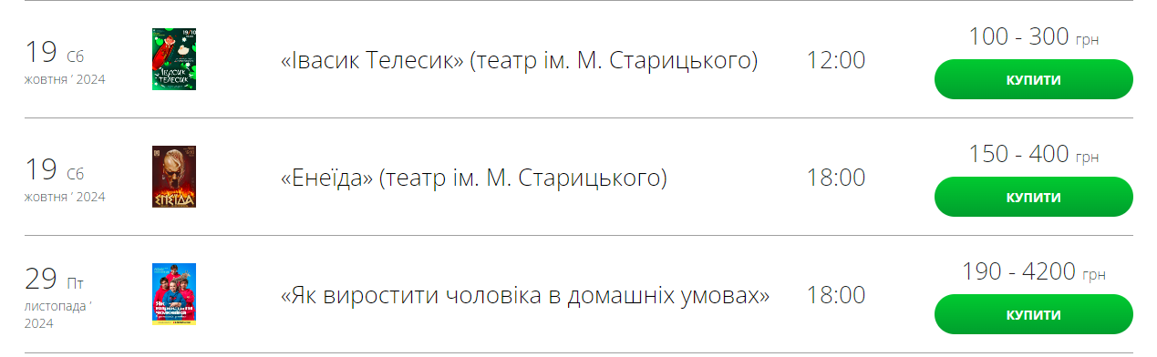 Скріншот із сайту ternopil.karabas.com