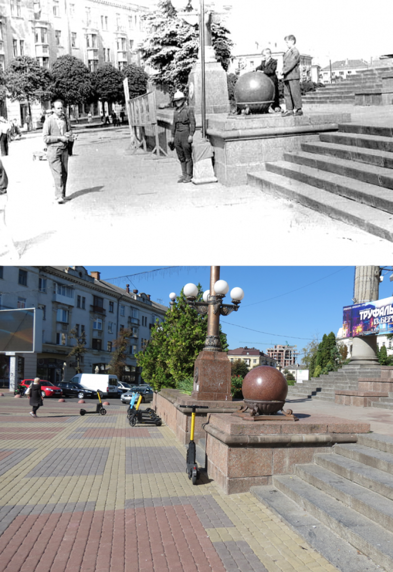 Новини Тернополя - фото з Як змінився бульвар Шевченка у Тернополі: відтворили фото минулого століття з одного ракурсу