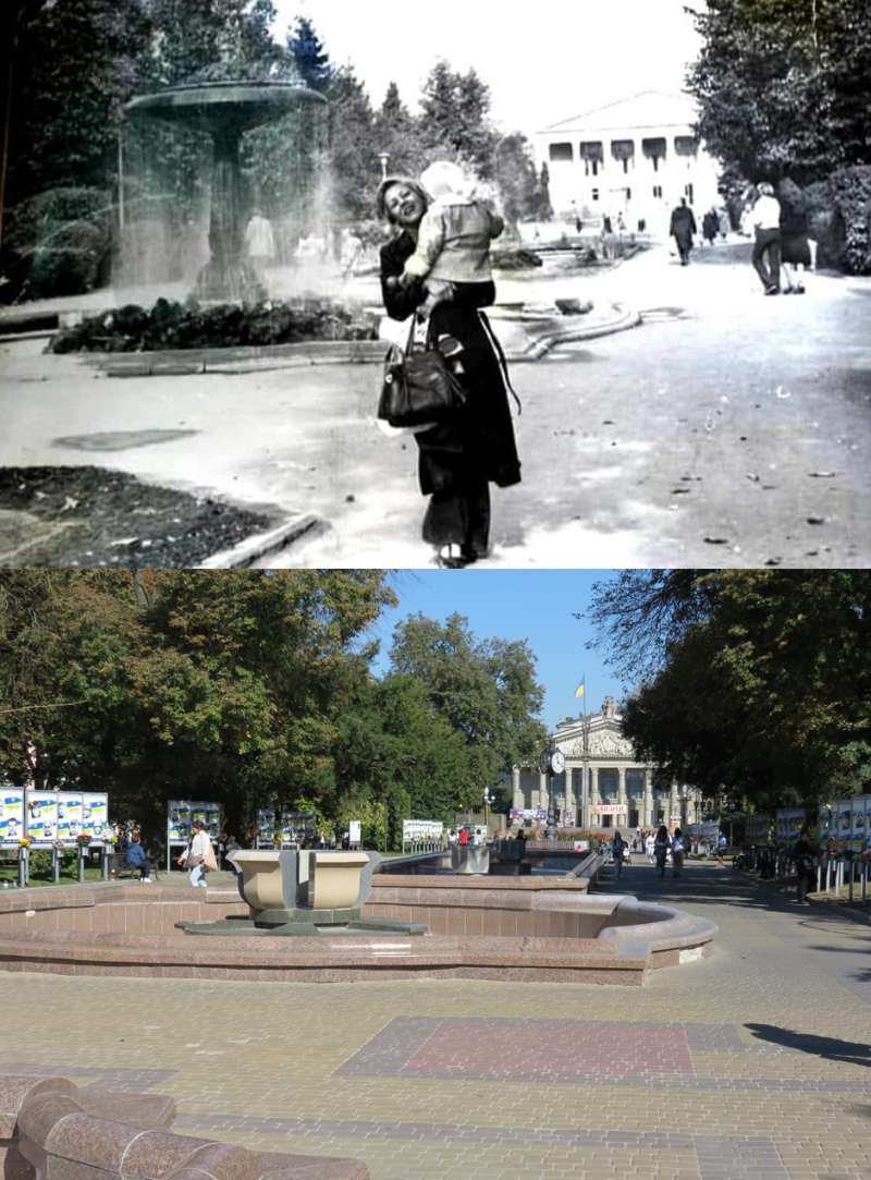 Новини Тернополя - фото з Як змінився бульвар Шевченка у Тернополі: відтворили фото минулого століття з одного ракурсу