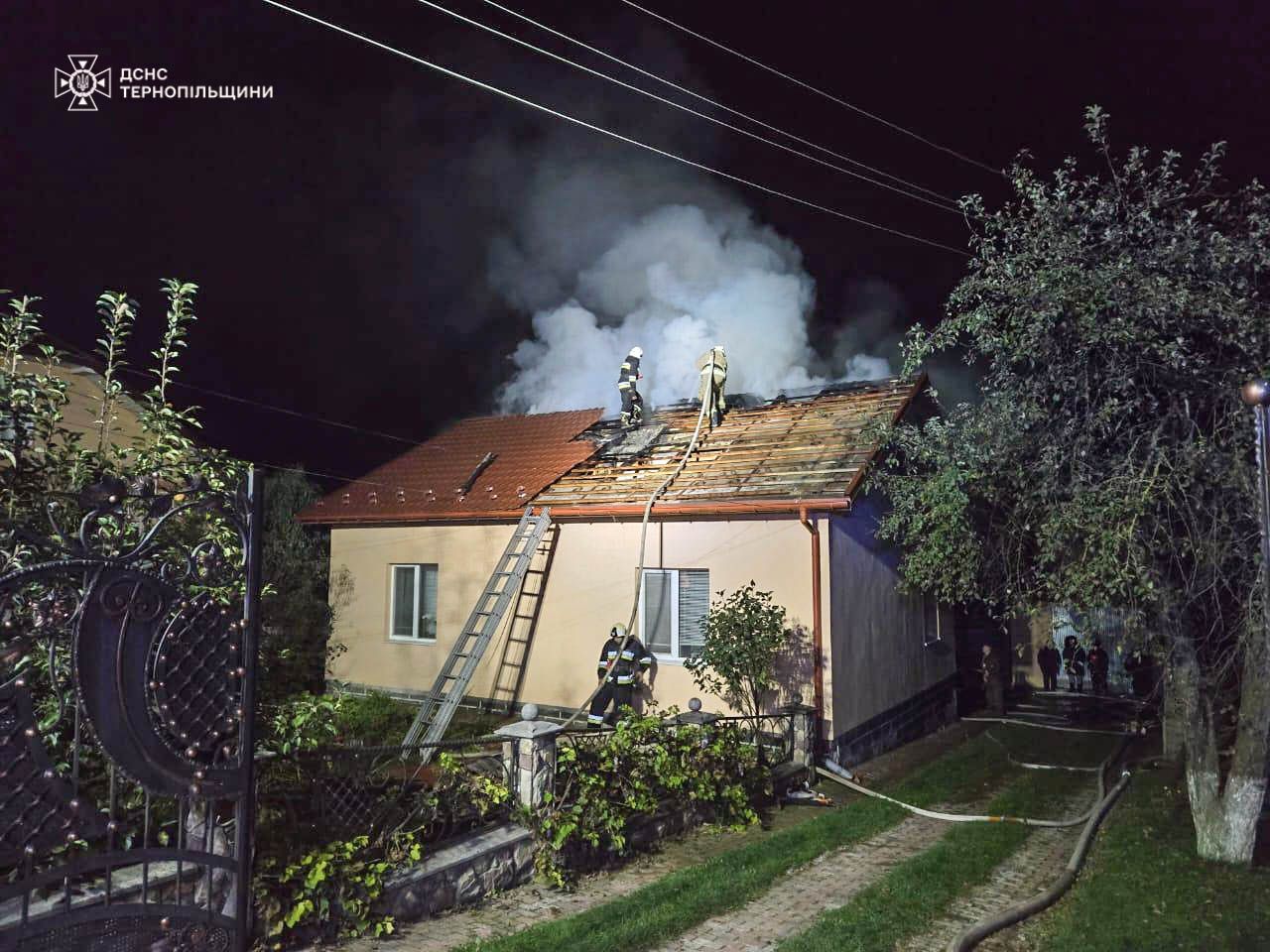 Новини Тернополя - фото з У Чортківському районі горів житловий будинок