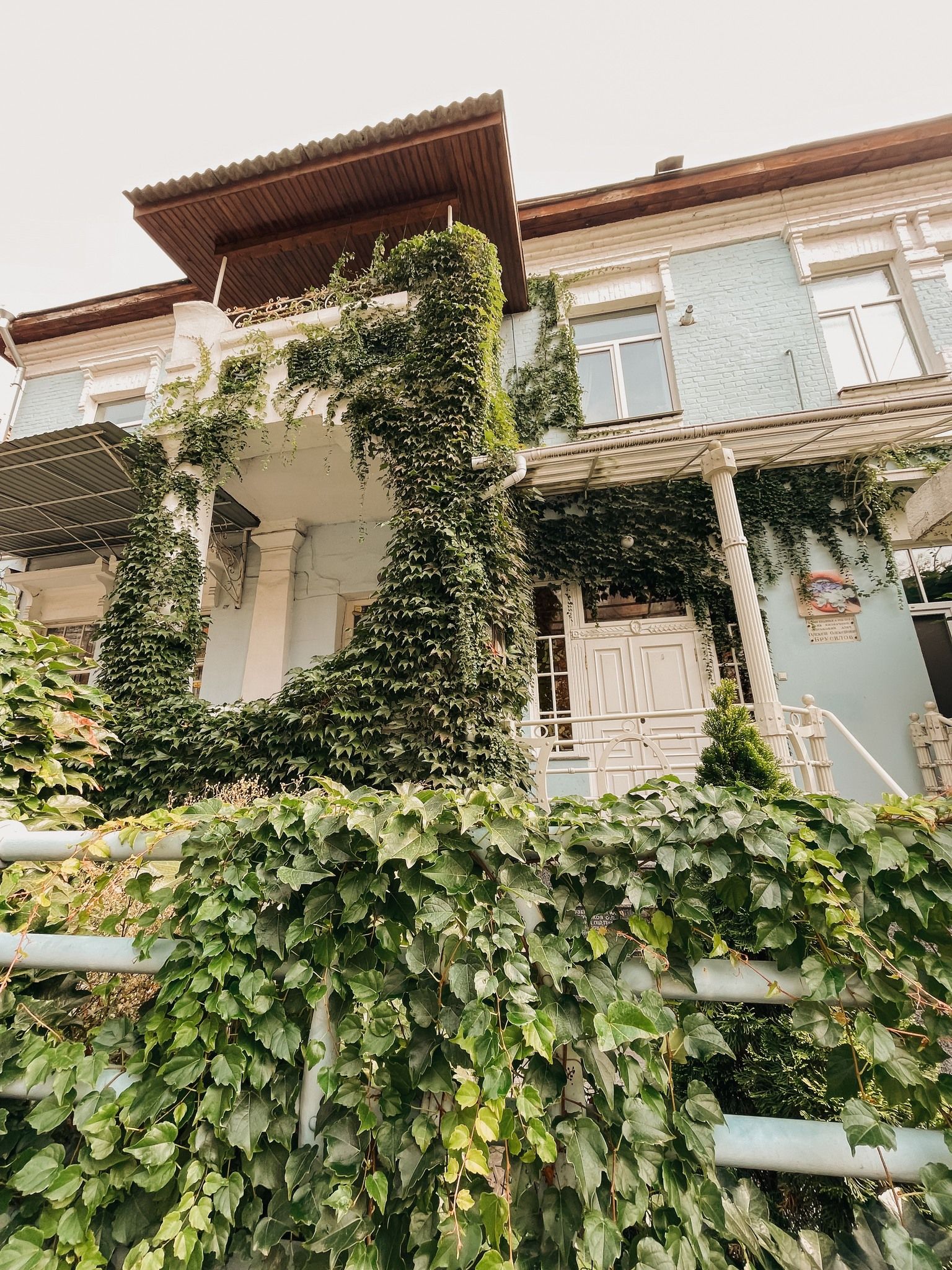 Новини Вінниці - фото з Горельєф, на якому зображені муза з арфою та янголи, — про віллу архітектора Артинова в серці Вінниці