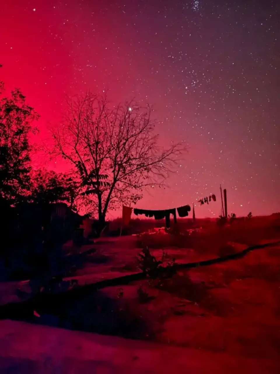 Новини Житомира - фото з Полярні сяйва в Україні - причини явища Північне сяйво на Херсонщині