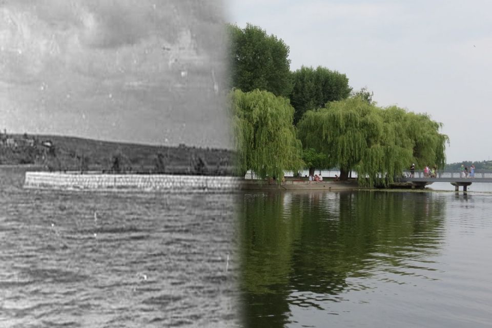 Як змінювався Острівець Закоханих у Тернополі: відтворили ретро-фото з одного ракурсу
