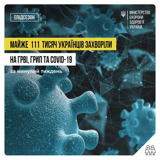 Новини Тернополя - фото з На Тернопільщині збільшилася кількість хворих на грип, ГРВІ та ковіду На зображенні може бути: текст