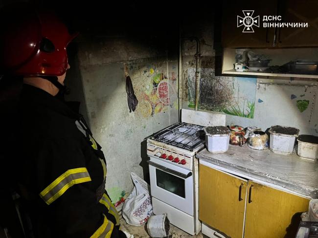 Новини Вінниці - фото з На Костя Широцького горіла квартира у п'ятиповерхівці