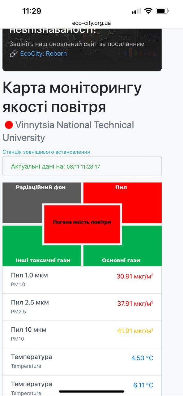 Новини Вінниці - фото з Вінничани скаржаться на погану якість повітря у місті. Дізналися, що відбувається