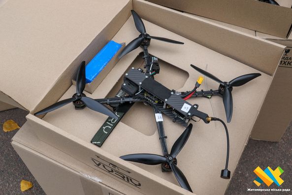 Новини Житомира - фото з Чергова партія БПЛА відправлена на фронт для підтримки військових