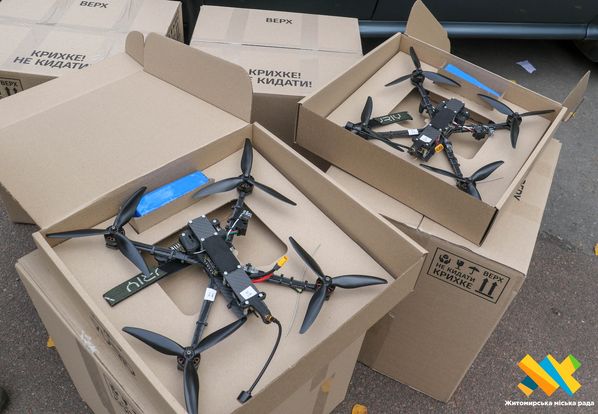 Новини Житомира - фото з Чергова партія БПЛА відправлена на фронт для підтримки військових