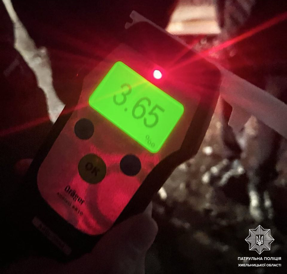 Новини Хмельницького - фото з У 18 разів перевищив норму: п’яного водія без прав спіймали у Хмельницькому