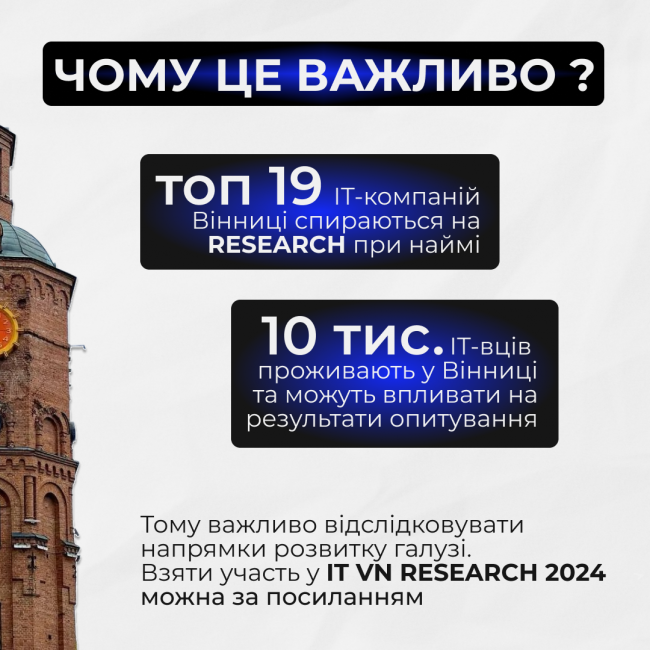Новини Вінниці - фото з Як живе IT ком’юніті під час війни: візьміть участь у масштабному дослідженні «IT VN Research 2024»