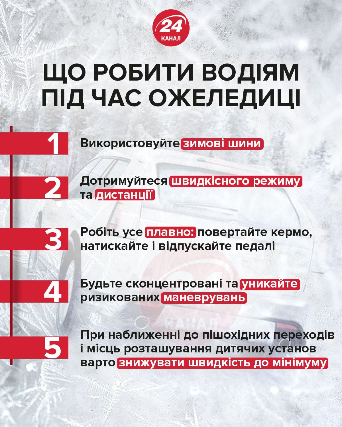 Як поводитися під час ожеледиці: поради водіям та пішоходам