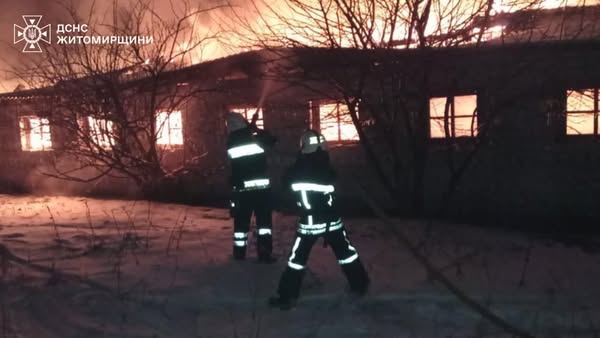 Новини Житомира - фото з На Брусилівщині горіла недіюча ферма