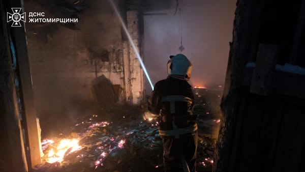 Новини Житомира - фото з На Брусилівщині горіла недіюча ферма