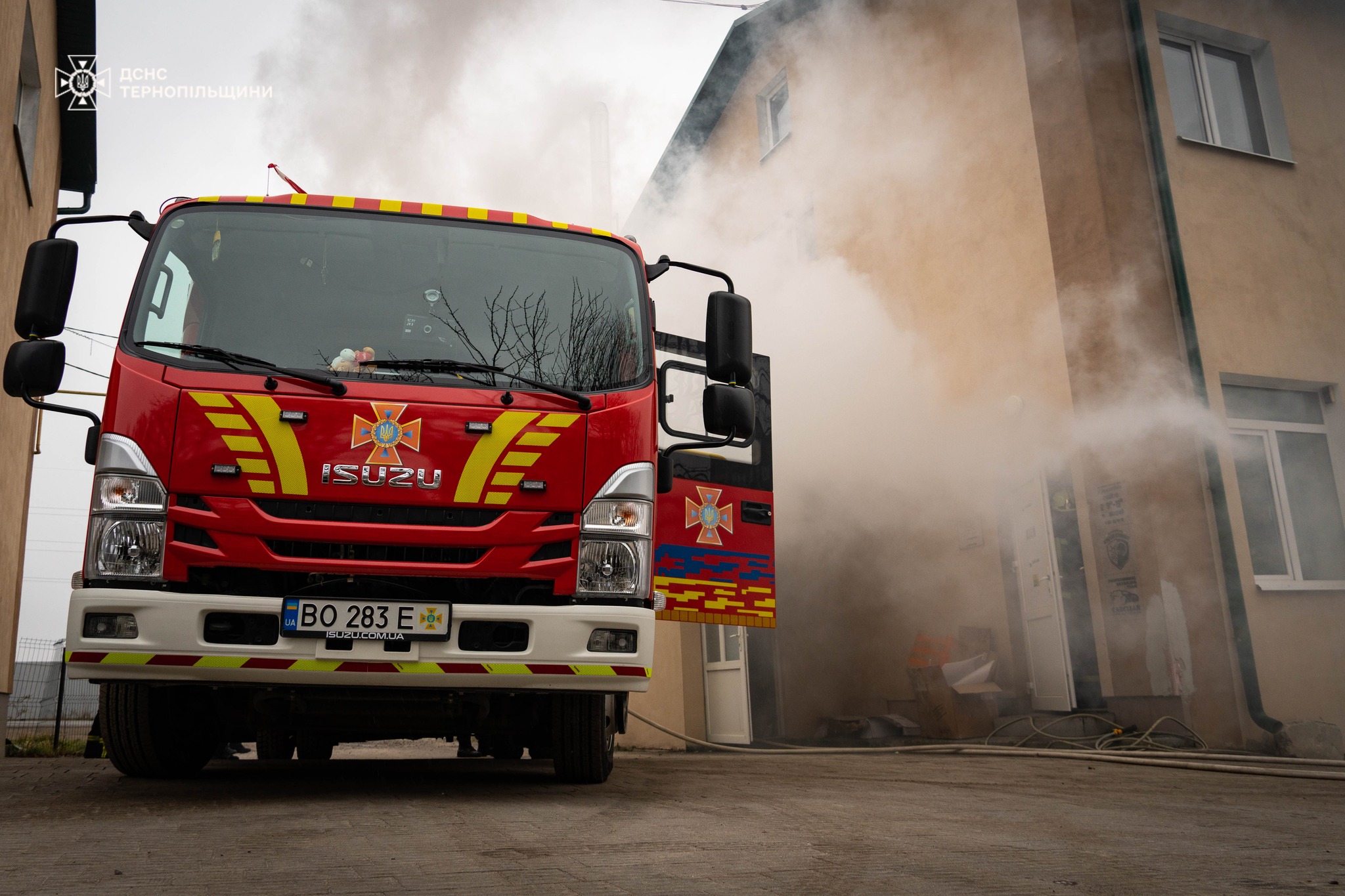 Новини Тернополя - фото з На Симоненка горіла котельня На зображенні може бути: текст