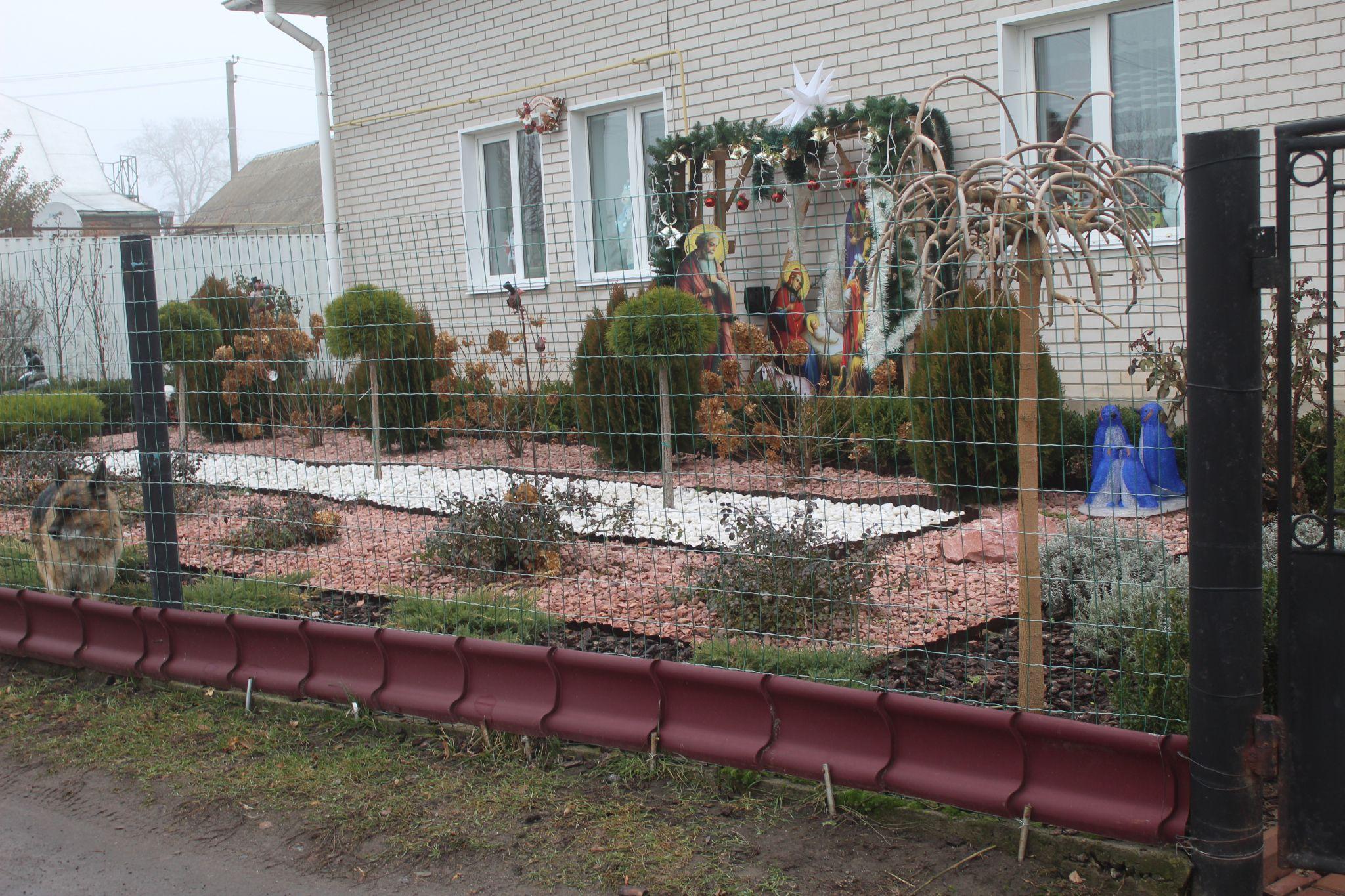 Новини Козятина - фото з Вертеп на подвір’ї, святкові вітрини, дідух у вогнях. Фоторепортаж