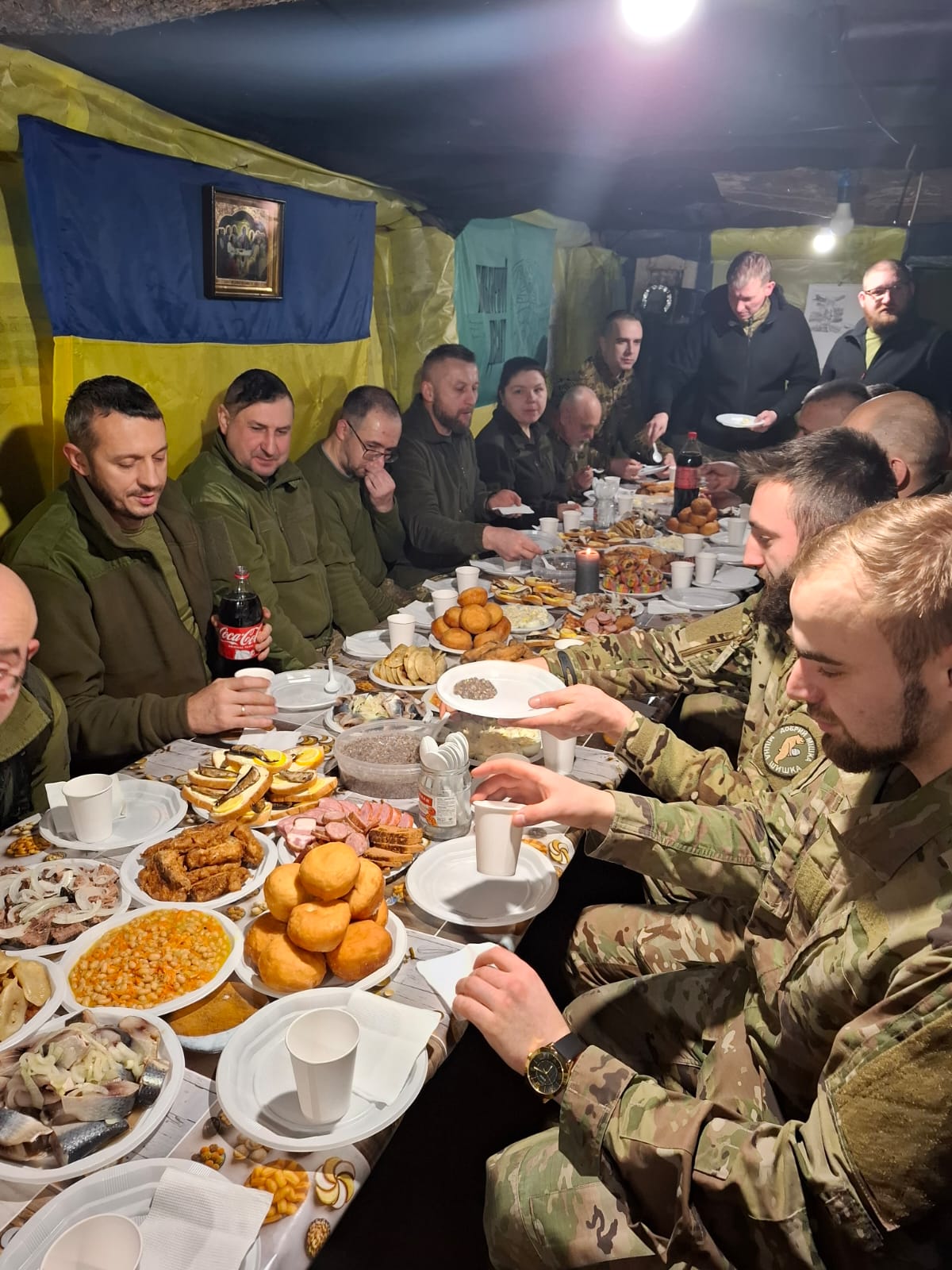 Новини Тернополя - фото з З молитвою і кутею: як наші воїни відзначили Різдво Христове