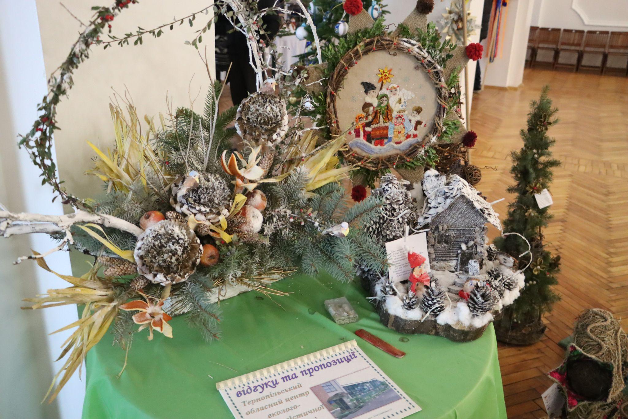 Новини Тернополя - фото з Шопки, прикраси та різдвяна атрибутика: в Українському домі діє виставка дитячих робіт