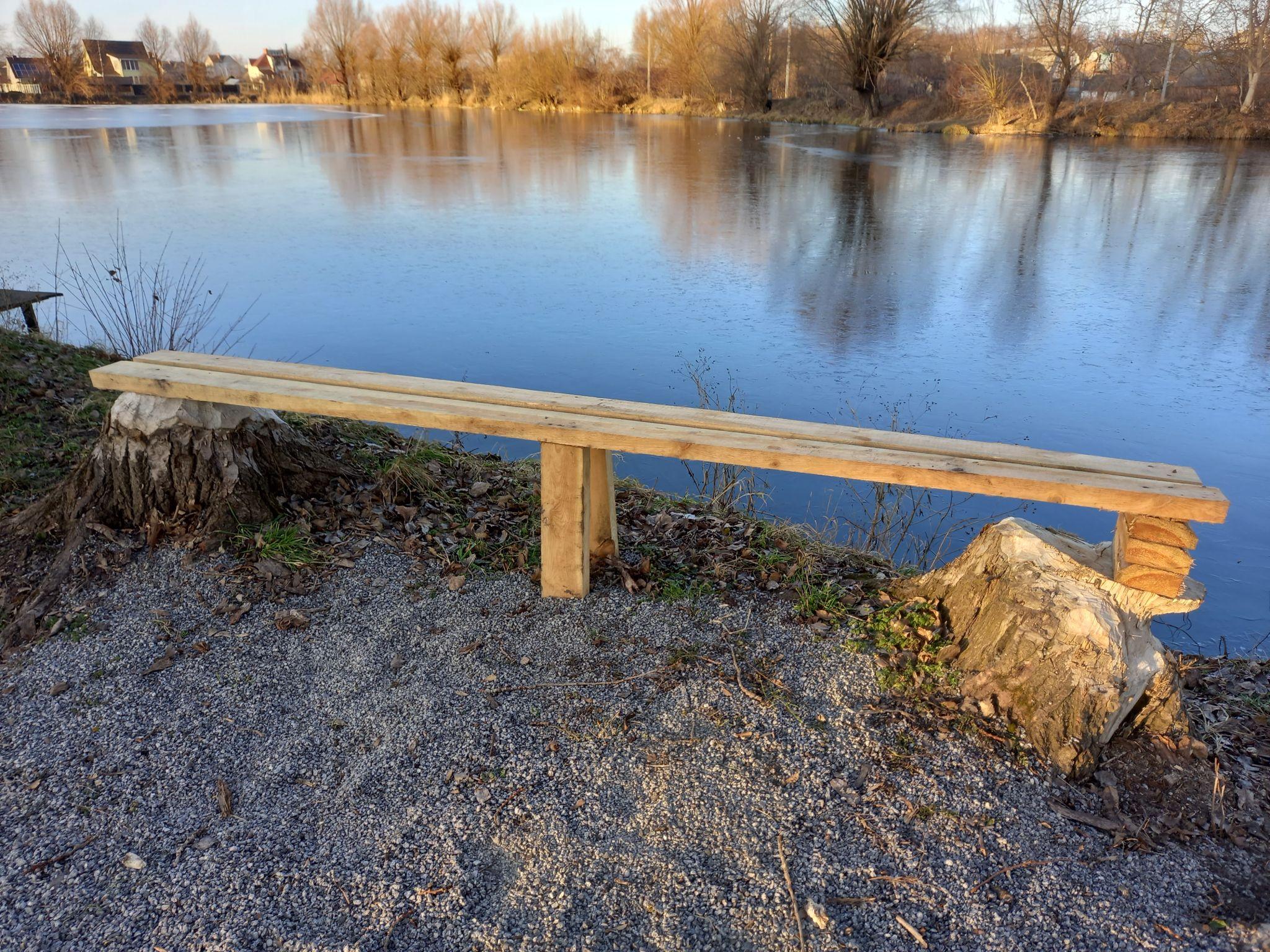 Новини Козятина - фото з Стадіон у переддень Водохреща: нові дерева, зимова риболовля та зграя качок