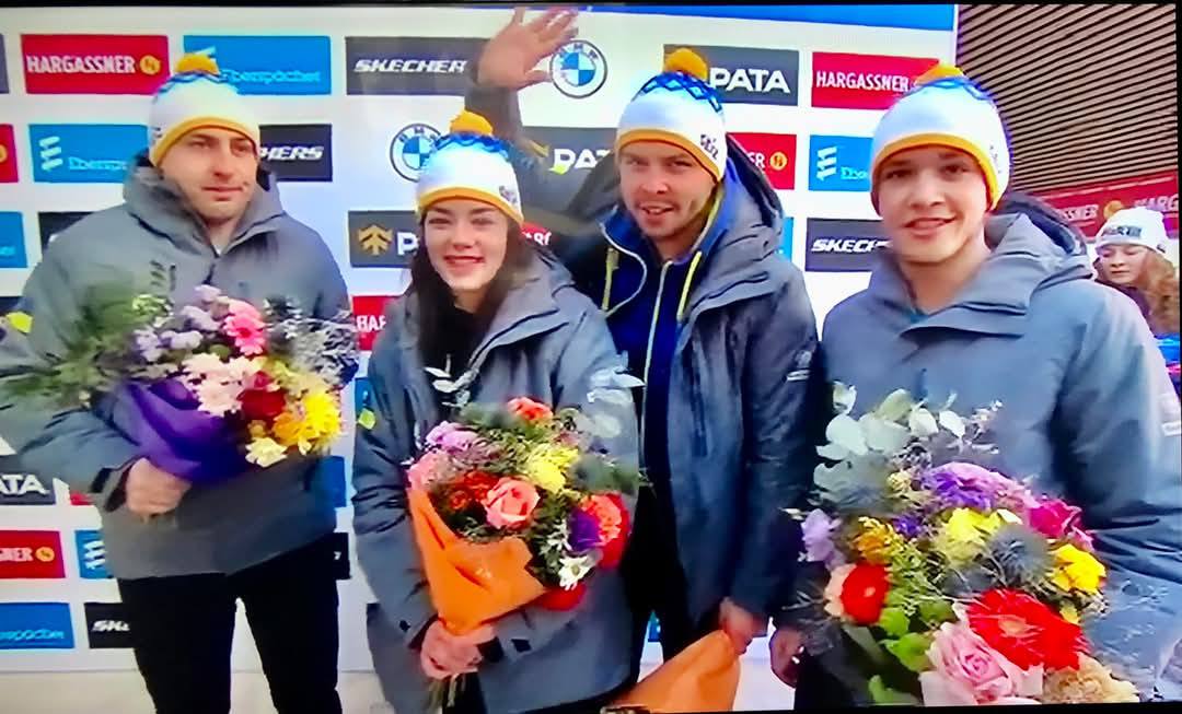 Новини Тернополя - фото з Кременецькі спортсмени у складі Збірної України вибороли історичну бронзу в Кубку світу На зображенні може бути: 4 людини та текст